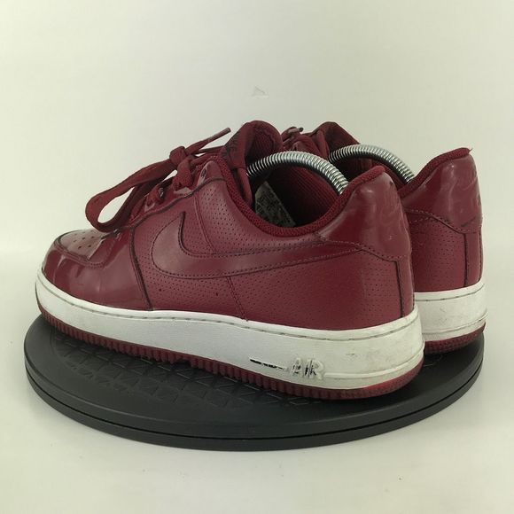 Nike Air Force 1 Crimson Red Patent Leather 315122-601 Men's Size 9.5 - Picture 7 of 12
